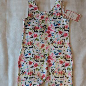 Gymnastics Dance Leotard Unitard Sparkly Unicorns 5T NWT